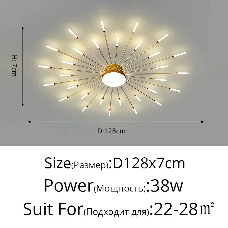 DecorBites™ Acrylic LED Ceiling Lights for Bedroom Hall Living Kids Room Lamps