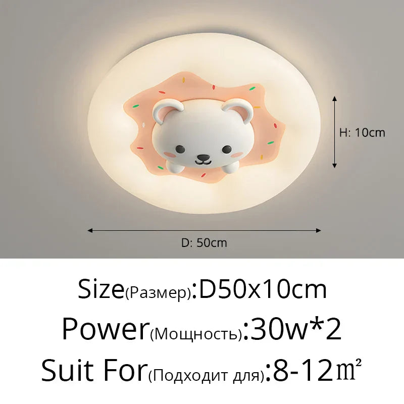 DecorBites™ Kids Room Chandelier Remote Dimmable Ceiling Lights