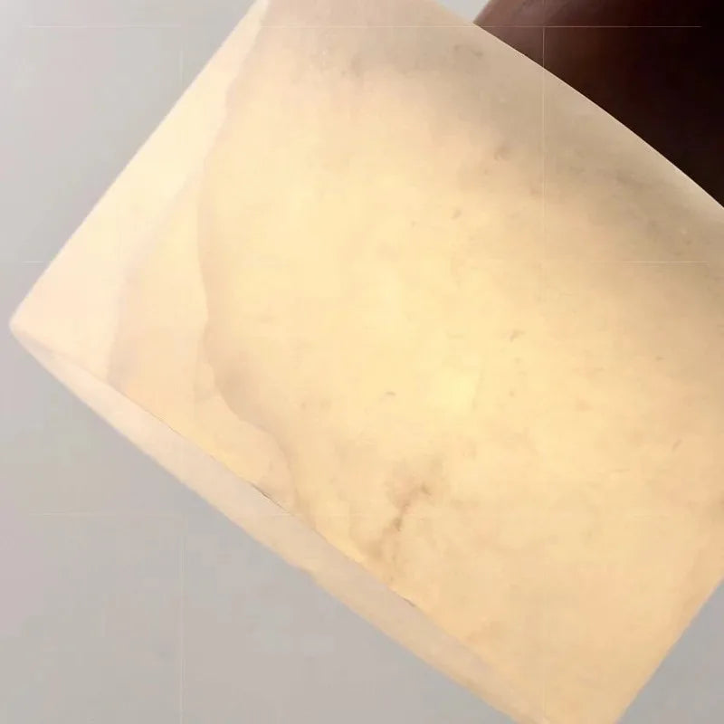 Wabi-Sabi White Marble Stone Pendant Light