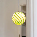 Modern Colorful Glass Ball Pendant Light