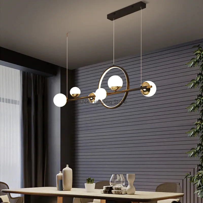 DecorBites™ مصباح معلق LED طويل: تصميم إسكندنافي بسيط لغرفة المعيشة والمطعم والبار