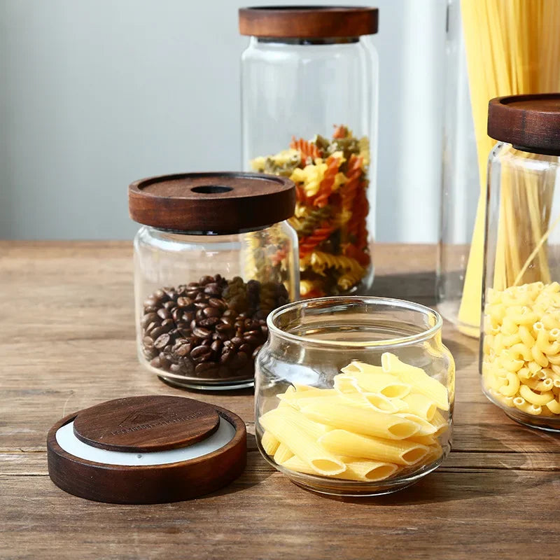 DecorBites™ Glass Hermetic Storage Jars with Airtight Lids