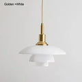 Danish Three-Layer Dish Glass Pendant Light