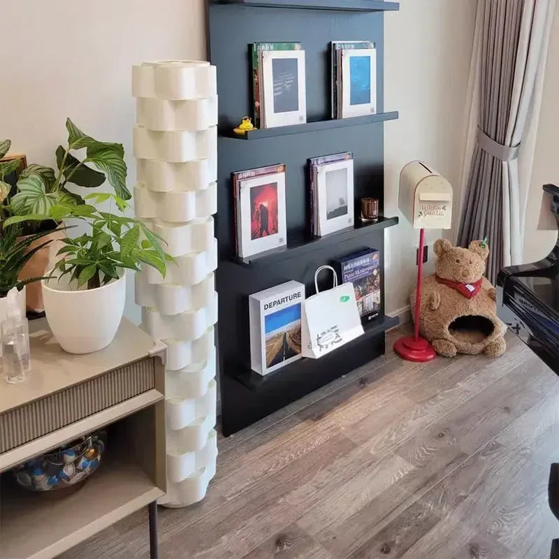 مصباح أرضي عمودي فاخر أنيق DecorBites™ لغرفة المعيشة وغرفة النوم وديكور الأريكة