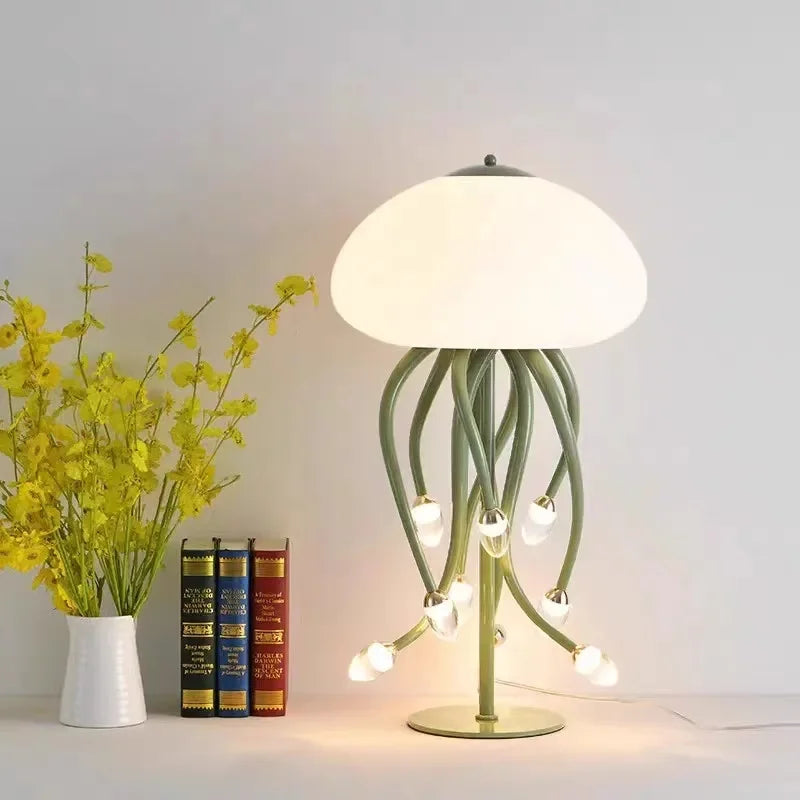 DecorBites™ مصباح قنديل البحر Kawaii LED لديكور وإضاءة غرفة النوم
