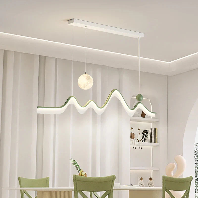 ثريا DecorBites™ LED: مصباح سقف متدلي بتصميم عصري بسيط لغرفة الطعام والمطبخ وإضاءة المنزل