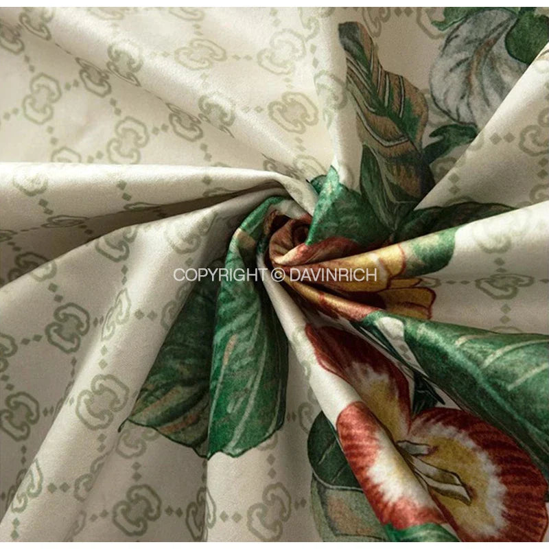 DecorBites™ Dream Floral Birds Print Oriental Cushion Covers for Luxury Sofa