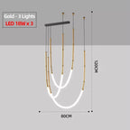 Contemporary Acrylic Line Pendant Light In Brushed Nickel