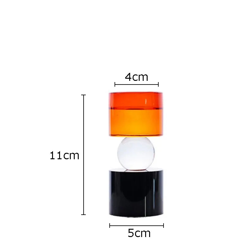 DecorBites™ Crystal Candle Holders: Creative Home Aroma Container & Desk Decoration