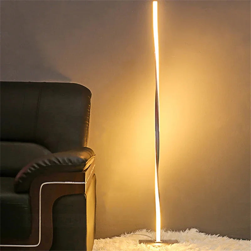 مصباح أرضي DecorBites™ LED لديكور المنزل العصري، إضاءة قائمة ساطعة لغرفة المعيشة