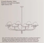 Coco French Minimalist Fabric Branch Chandelier