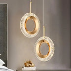 Nordic Ring LED Pendant Light in Iron, Aluminum & Acrylic