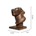 DecorBites™ Abstract Human Face Sculpture, Realistic Figure Art Statue for Home Decoration