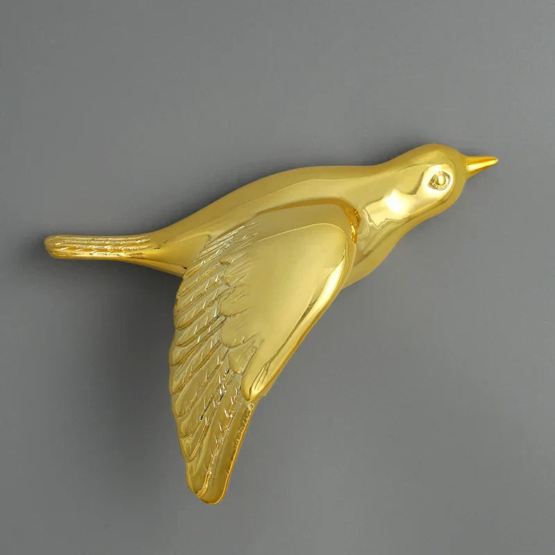 DecorBites™ 3D Bird Resin Statue Wall Decor for Children's Room - Animal Figurine Ornament