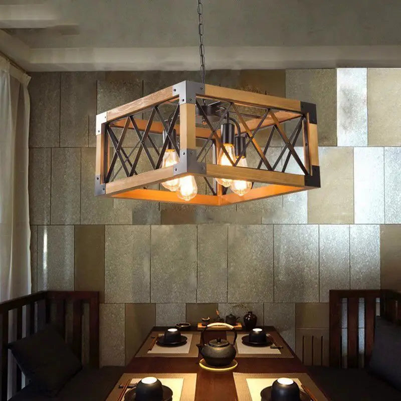 "DecorBites™ Vintage Hotel Wrought Iron Chandelier for Dining and Living Room Decor"