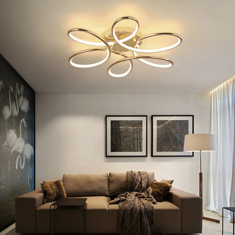 DecorBites™ Golden Aluminum Ceiling Lights for Living Bedroom Kitchen Children's Room