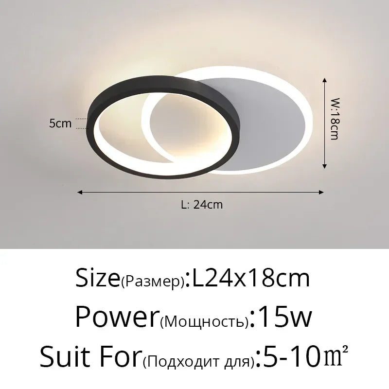 DecorBites™ ثريا LED: أضواء تعتيم عصرية لغرف المعيشة والطعام والمطبخ وغرف النوم والردهات المنزلية