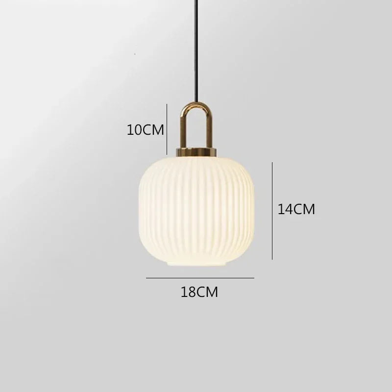 فوانيس زجاجية معلقة بخطوط إضاءة LED من DecorBites™ لديكور منزلي أنيق داخلي