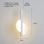 Modern Metal LED Pendant Light in Black or White