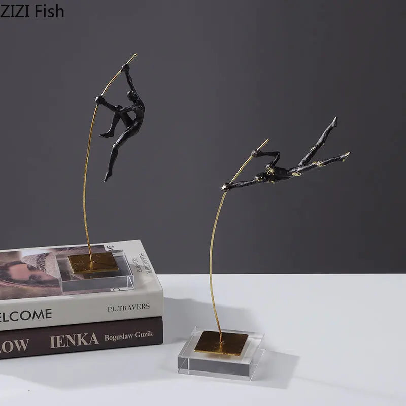 DecorBites™ زينة منحوتة راقصة الأكروبات من الراتنج لتزيين غرفة المعيشة