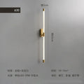 مصباح حائط DecorBites™ Gold Geometric Lines لديكور غرف النوم والمعيشة