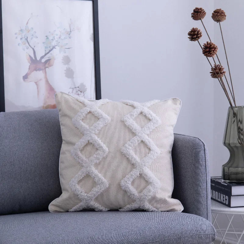 DecorBites™ غطاء وسادة بتصميم شرابات من الدانتيل ومزخرف لكرسي المكتب/الأريكة
