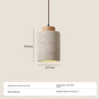 Japanese Travertine Stone Pendant Light