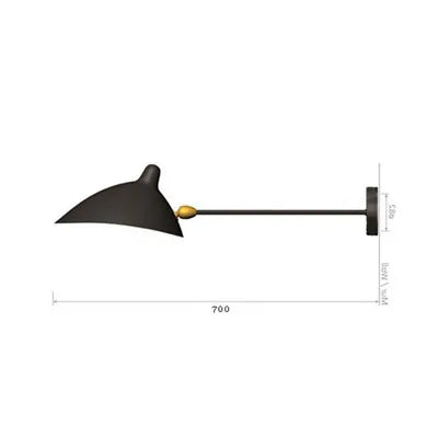 DecorBites™ Dawn Spider Serge Mouille LED Wall Lamp with Adjustable Swing Arm