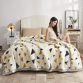 DecorBites™ Double Layer Raschel Blankets: Soft Faux Fur Mink Throw for Beds