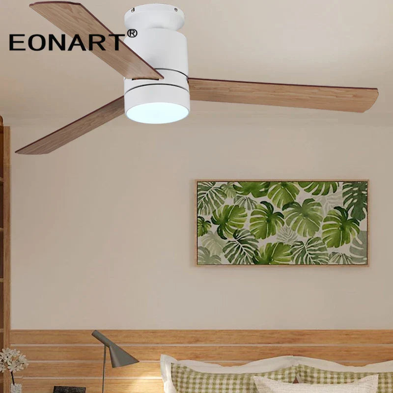 DecorBites™ 40 Inch LED Ceiling Fan with Remote Control - Modern Plywood Blade Design