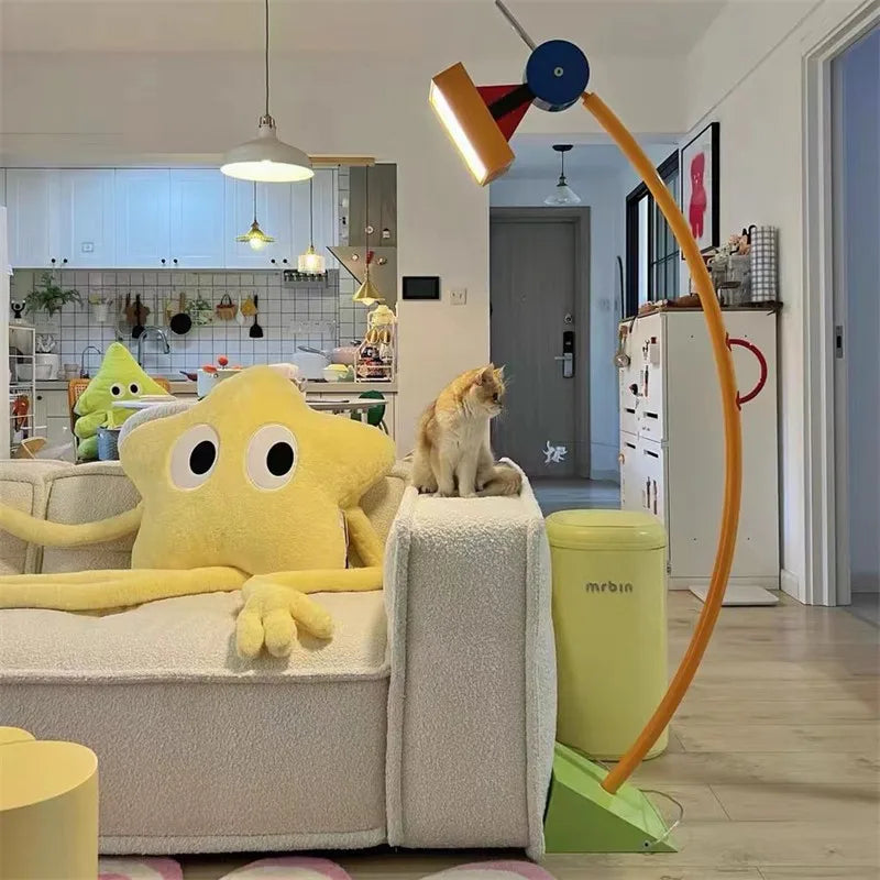 مصباح أرضي LED بتصميم كرتوني للأطفال من ديكور بايتس™: إضاءة ديكور إبداعية لغرفة الأطفال