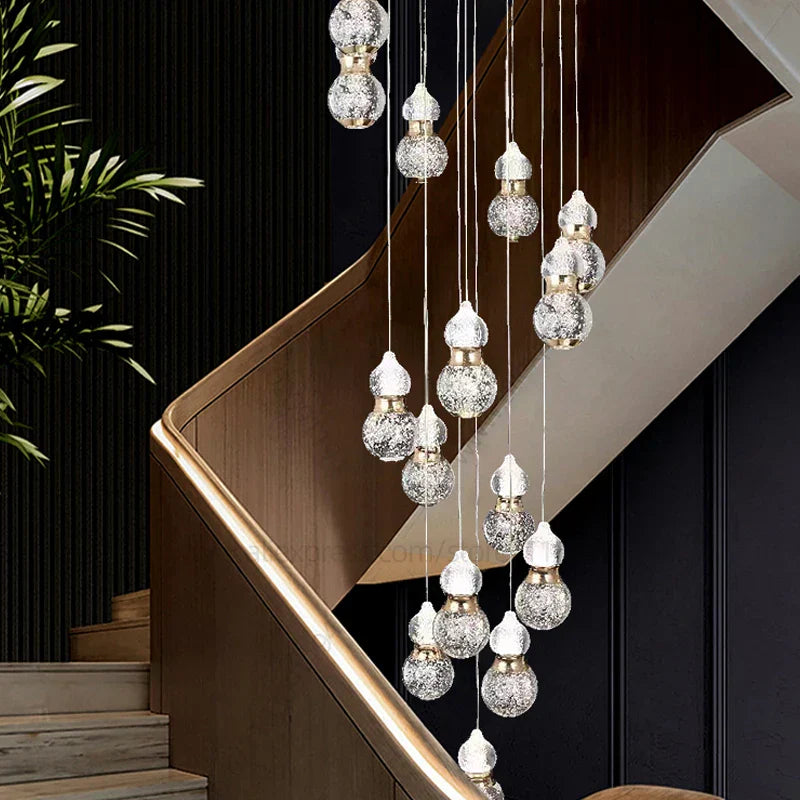 مصباح تعليق LED من DecorBites™ بتصميم قرع لغرفة المعيشة العصرية البسيطة