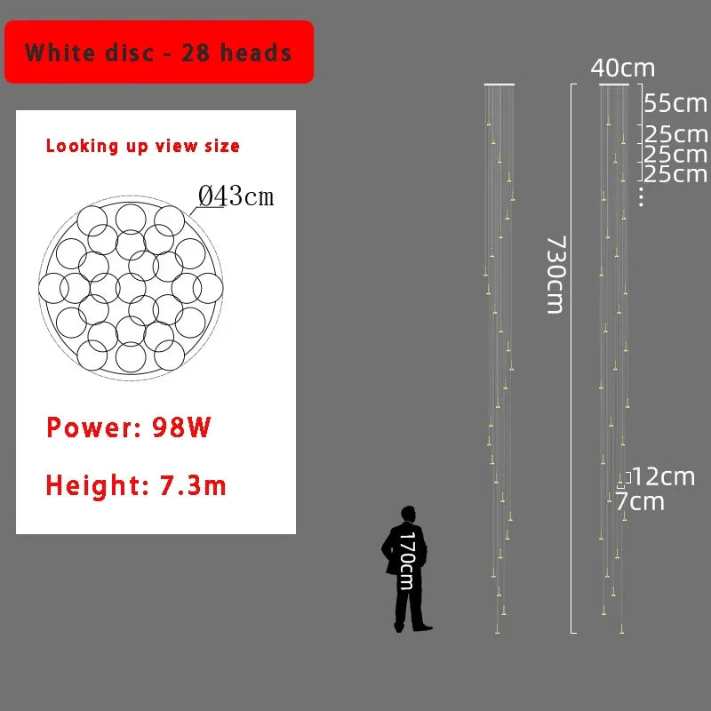 DecorBites™ 2024 Nordic Minimalist Ceiling Chandelier - Trendy Living Room Lighting Decor