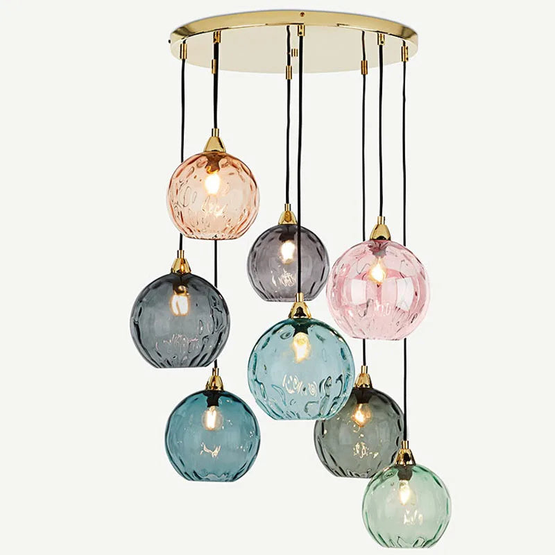 DecorBites™ Glass Ball Lustre Pendant Lights - Modern Nordic Design for Kitchen, Bedroom, or Restaurant