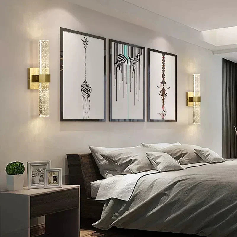 DecorBites™ Gold Wall Sconce Light for Bedroom Living Room Hallway 10W