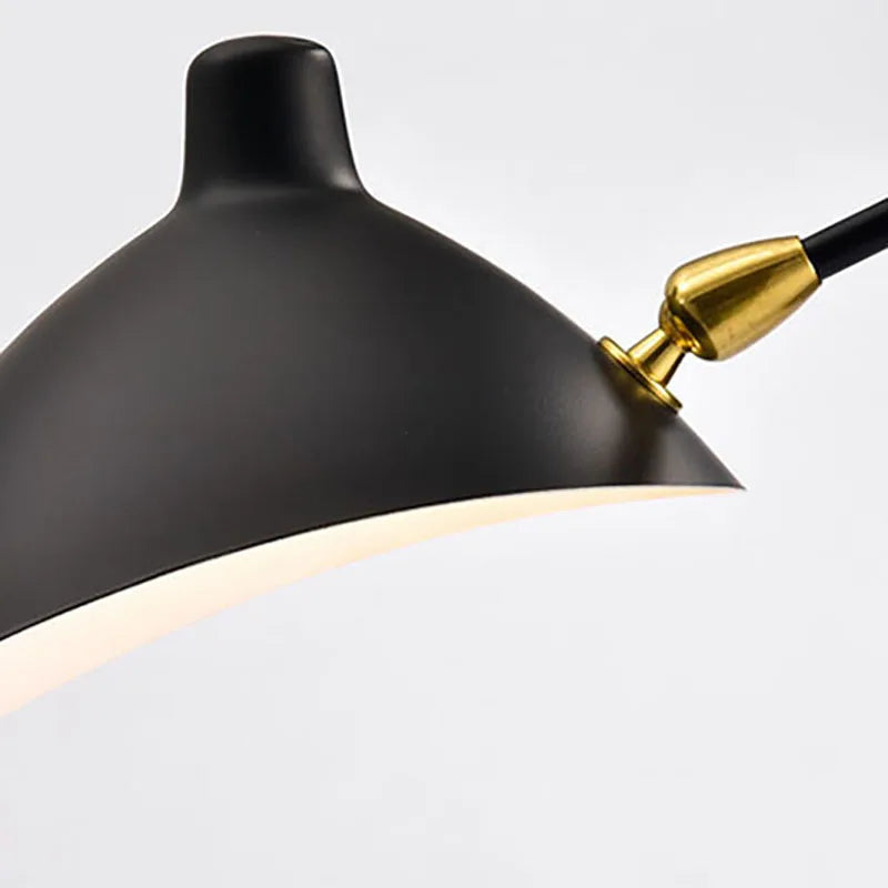 DecorBites™ Black Metal Floor Lamp, Rotatable Lampshade for Parlor Bedroom Reading Lighting.