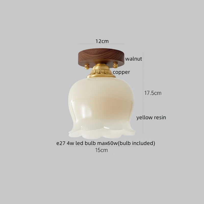 DecorBites™ LED Wood Acrylic Ceiling Lamp Modern Art Decor Light Fixture
