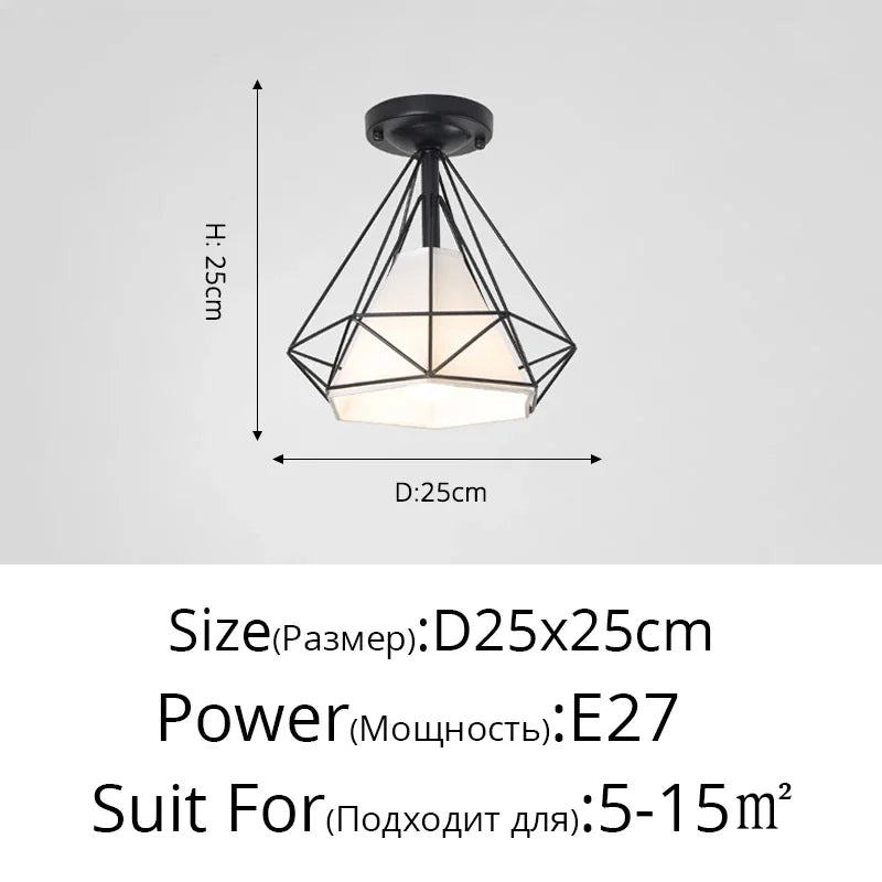 DecorBites™ Crystal Glass LED Chandelier for Modern Living, Study, and Aisle Lighting