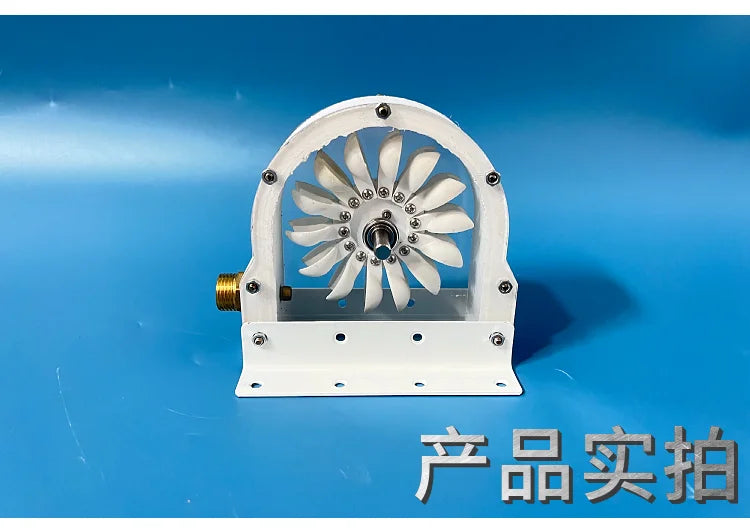 DecorBites™ Hydroelectric Generator Impulse Pelton Turbine with DIY Adapter, 100-300W 500-4000RPM