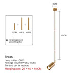 Nordic Adjustable Black or Brass Pendant Light