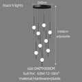 DecorBites™ Creative LED Chandeliers: Luxurious Design for Living Rooms, Large Lighting Fixtures for Staircases