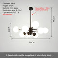 DecorBites™ Glass Ball LED Chandelier for Bedroom and Dining Room