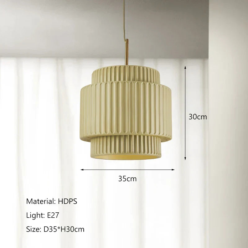 ثريا DecorBites™ Cream Wind LED: طراز واري سابي نورديك البسيط لغرفة الطعام وغرفة النوم والبار