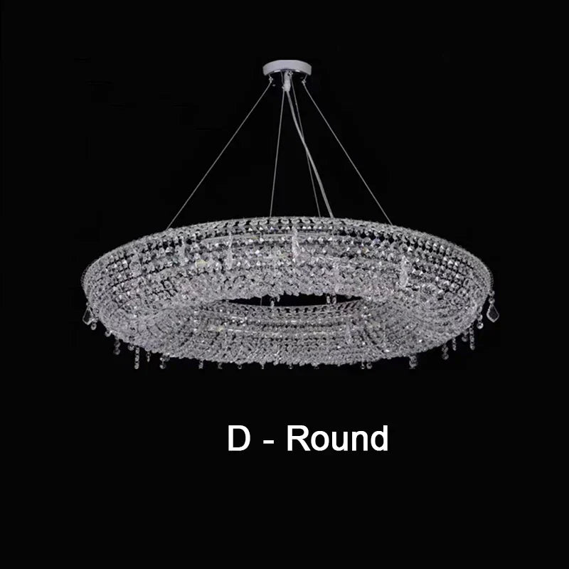 DecorBites™ Crystal Bird Nest Chandelier for Modern Living Dining Room Indoor Lighting