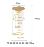 Modern Sculptural Ring Pendant Light Chandelier
