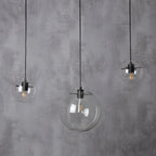 Nordic Clear Glass Globe Pendant Light