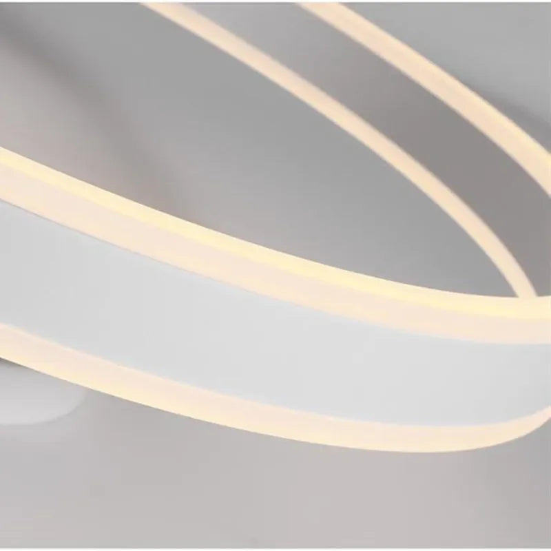 DecorBites™ ثريا سقف LED قابلة للتعتيم لغرفة النوم وغرفة المعيشة وغرفة الطعام إضاءة متدلية بسيطة
