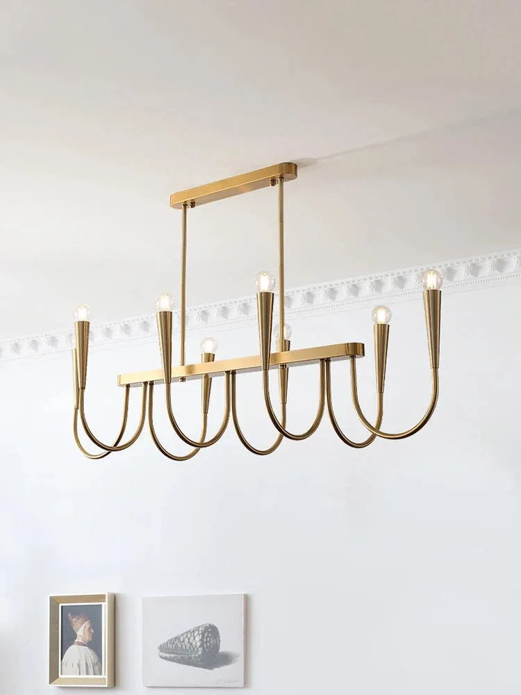 DecorBites™ French Style Black Pendant Light Luxury Led Chandelier Room Decor