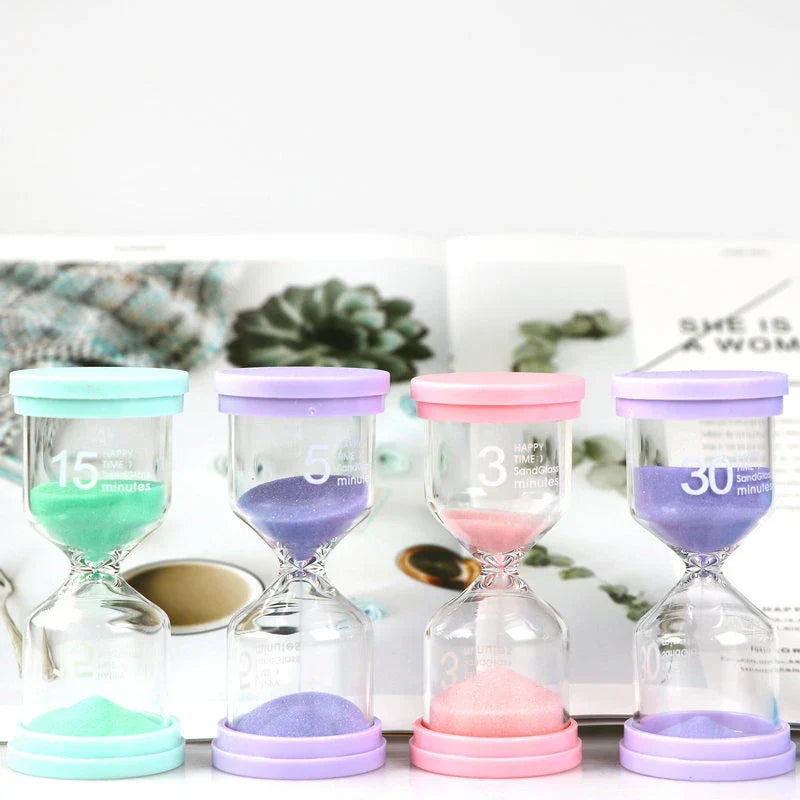 DecorBites™ Hourglass Sand Timer Set for Kids | Home Decor Clock & Gift