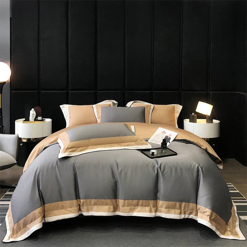DecorBites™ 1000TC Egyptian Cotton Luxury Hotel Bedding Set - Queen/King Size
